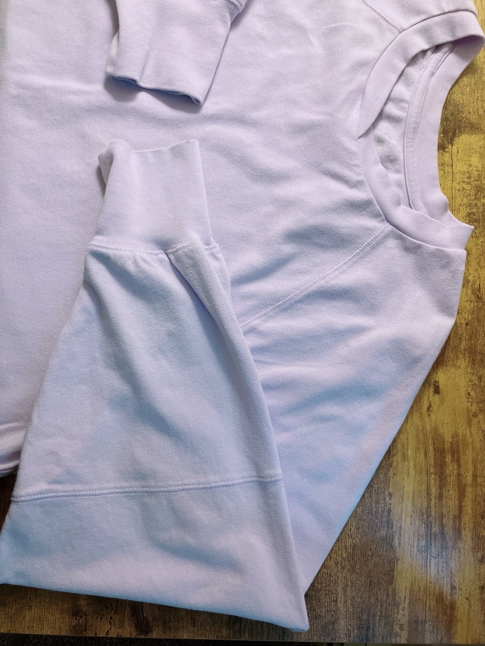 Aerie Offline Lavender Longsleeve Pique T-Shirt Oversized Dolman Balloon Sleeves - Picture 12 of 12
